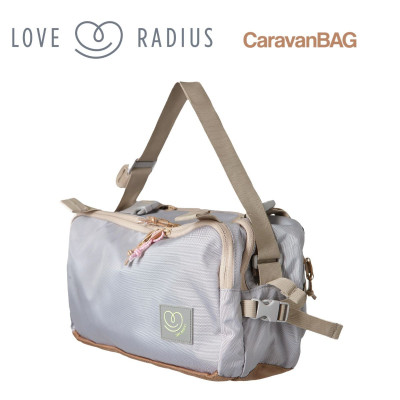 Pañalera CaravanBAG Warm Silver Love Radius | Asiento de Cadera Hip Seat