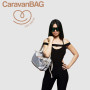 Pañalera CaravanBAG Warm Silver Love Radius | Asiento de Cadera Hip Seat