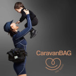 Pañalera CaravanBAG Black Love Radius | Asiento de Cadera Hip Seat