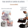 Pañalera CaravanBAG Black Love Radius | Asiento de Cadera Hip Seat