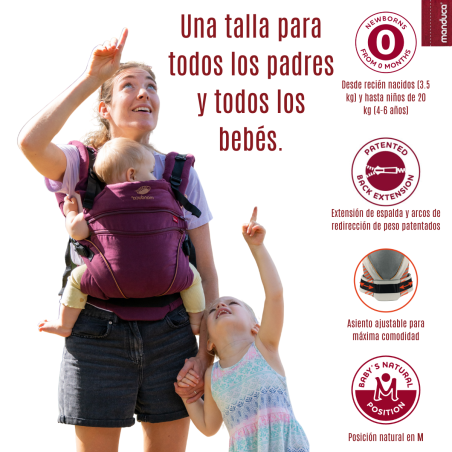 Manduca XT Denim Berry